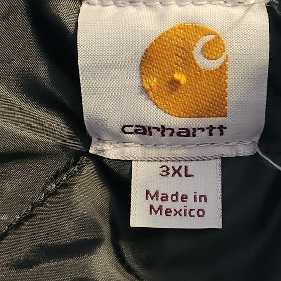 🤩Carhartt Men's Duck Heavy-duty Quilt Lined Insulated Jacket Size 3XL F - Picture 2 of 9